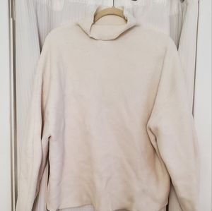 Cream Turtleneck Sweater